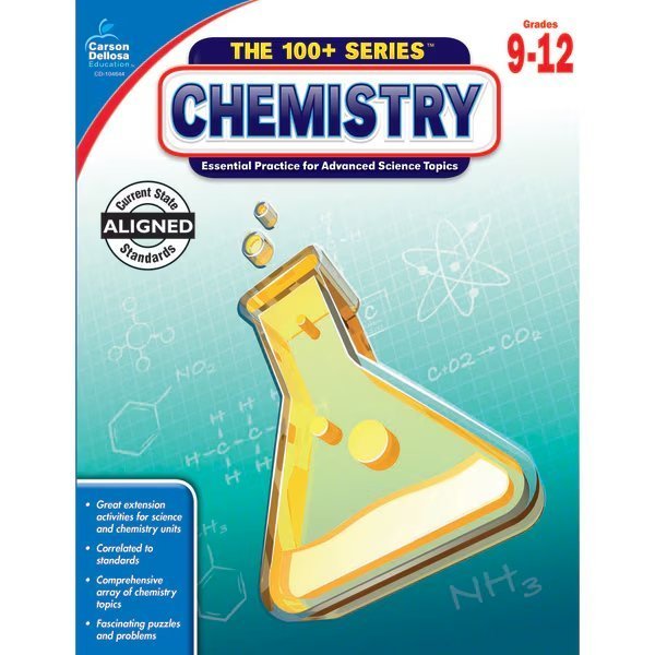 Chemistry Workbook, Grade 9-12, Carson Dellosa, Mfr#: 104644
